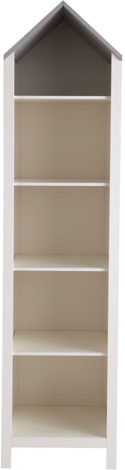 Maisons du Monde Bibliothèque maison blanche et grise Blanc 45x180x45cm