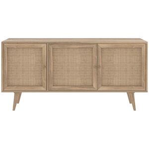 Rendez-Vous Deco Buffet 3 portes en bois de manguier Marron 145x70x45cm