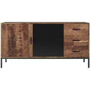 Rendez-Vous Deco Buffet 2 portes et 3 tiroirs en bois de manguier et metal Marron 148x75x40cm