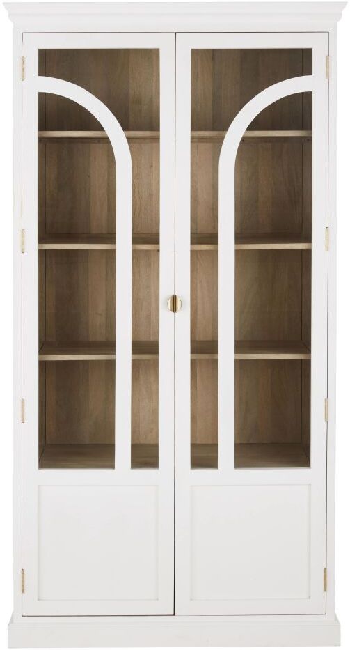 Maisons du Monde Vitrine 4 portes blanche Blanc 110x210x45cm