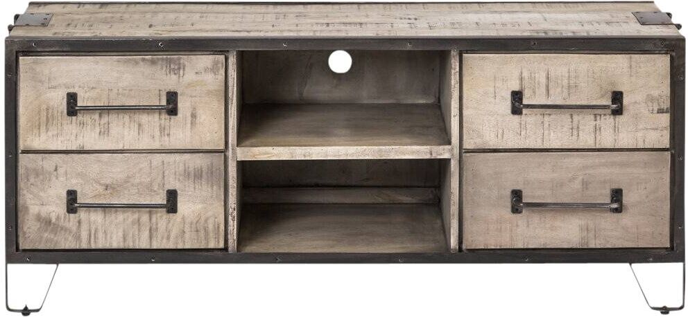 Made in Meubles Meuble TV en bois gris 150 cm Gris 46x63x150cm