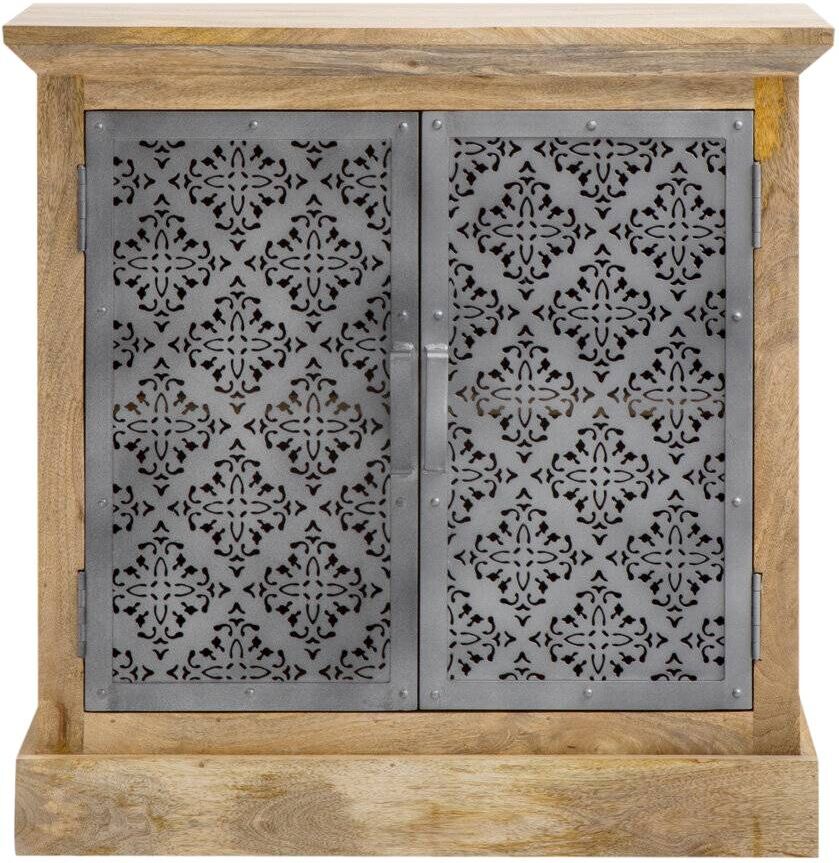 Made in Meubles Buffet en bois gris 75 cm Gris 40x75x75cm