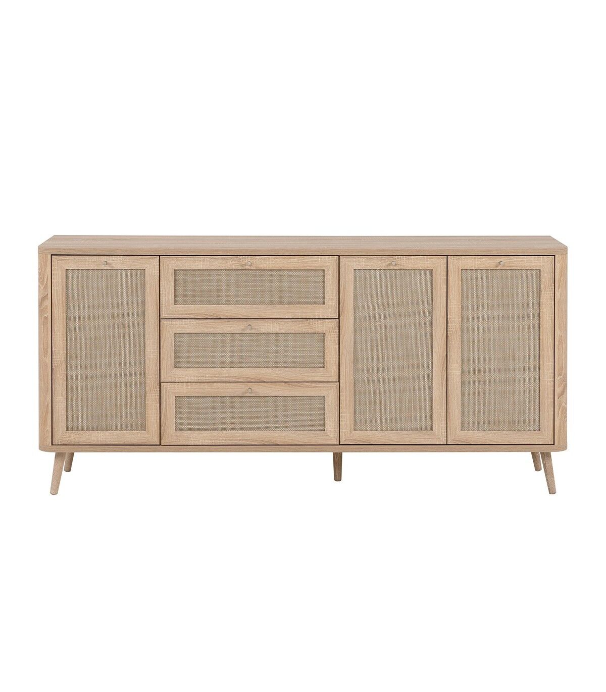 Calicosy Buffet 3 portes 3 tiroirs - L175 cm Beige 175x84x40cm