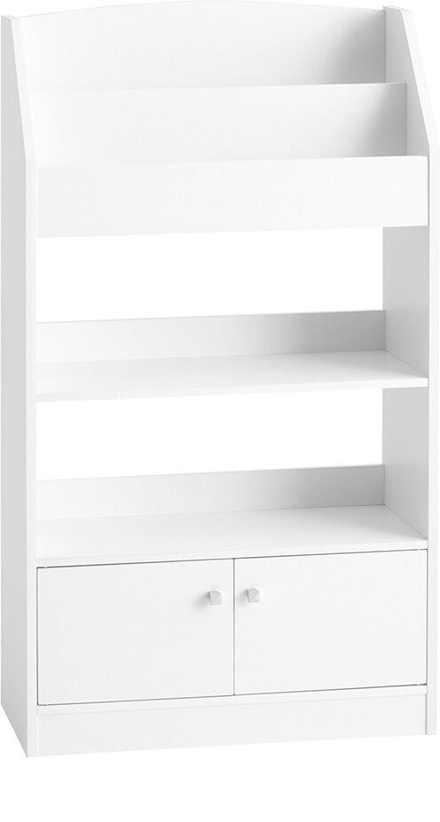 SoBuy Bibliothèque à livres étagère de rangement jouets pour enfants Blanc 60x107x24cm