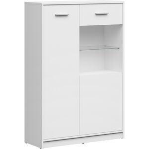 Petits meubles Vaisselier 2 portes stratifies blanc Blanc 90x131x34cm