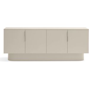 TEULAT Buffet 4 portes en bois L200 cm sable Beige 200x75x50cm