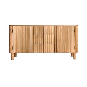 Lastdeco Buffet en Bois de Paulownia Marron 120x40x61 cm Marron 120x61x40cm