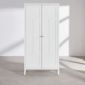 Maisons du Monde Armoire 2 portes battantes blanche L90 Blanc 90x190x50cm - Publicité Maisons du Monde Armoire 2 portes battantes blanche L90 Blanc 90x190x50cm - Publicité