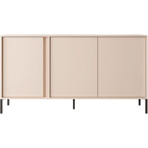 Baita Buffet beige 3 portes 153cm Beige 153x81x40cm - Publicité Baita Buffet beige 3 portes 153cm Beige 153x81x40cm - Publicité