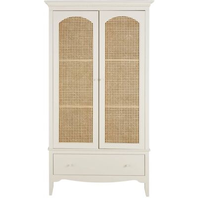 Armoire Maisons du Monde - Blanc cassé, Rotin, 104x190cm - Publicité Armoire Maisons du Monde - Blanc cassé, Rotin, 104x190cm - Publicité