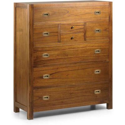 MOYCOR Commode en bois marron L 100 cm Marron 100x120x40cm - Publicité MOYCOR Commode en bois marron L 100 cm Marron 100x120x40cm - Publicité