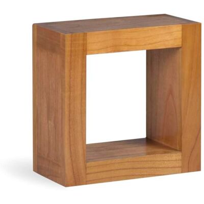 Moycor Étagère Murale en Mindi - 40x40x20cm, Marron - Étagère Murale - Publicité Moycor Étagère Murale en Mindi - 40x40x20cm, Marron - Étagère Murale - Publicité