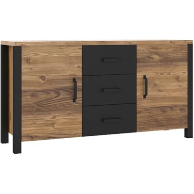 Buffet Helvetia Olin WM - Bois FSC, finition mat, 2 étagères - Publicité Buffet Helvetia Olin WM - Bois FSC, finition mat, 2 étagères - Publicité