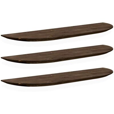 Decowood Ensemble 3 étagères en bois de sapin marron 160x3,2cm Marron 160x3x20cm - Publicité Decowood Ensemble 3 étagères en bois de sapin marron 160x3,2cm Marron 160x3x20cm - Publicité