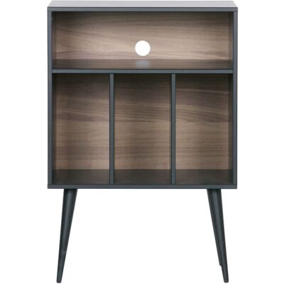Woood James Rangement Disques Vinyles - Noir/Naturel - Design Scandinave Moderne - Publicité Woood James Rangement Disques Vinyles - Noir/Naturel - Design Scandinave Moderne - Publicité
