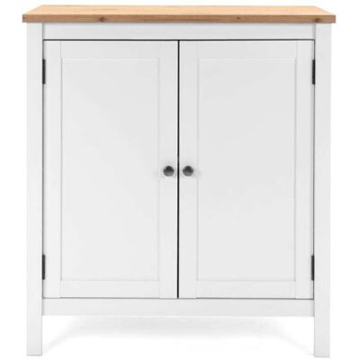 Concept Usine Buffet scandinave avec placards 80 cm Marron 80x90x40cm - Publicité Concept Usine Buffet scandinave avec placards 80 cm Marron 80x90x40cm - Publicité