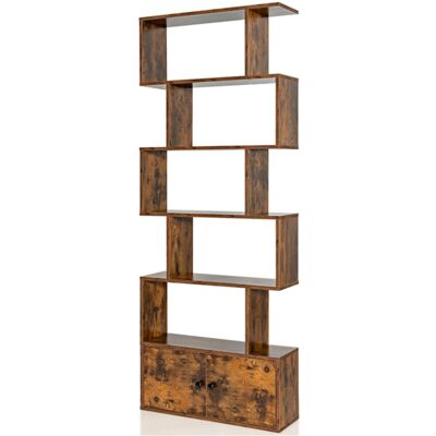 Giantex Bibliothèque ètagère 5 niveaux marron 70 x 23 x 183 cm Marron 70x183x23cm - Publicité Giantex Bibliothèque ètagère 5 niveaux marron 70 x 23 x 183 cm Marron 70x183x23cm - Publicité