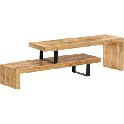 Helloshop26 Meuble TV bois marron 115 x 30 x 40 cm Marron 115x40x30cm - Publicité Helloshop26 Meuble TV bois marron 115 x 30 x 40 cm Marron 115x40x30cm - Publicité