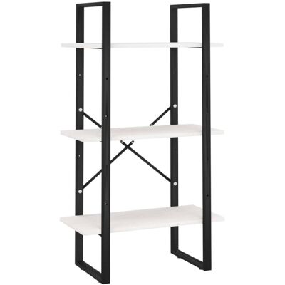 Helloshop26 Étagère de rangement design bois blanche 60 x 30 x 105 cm Blanc 60x105x30cm - Publicité Helloshop26 Étagère de rangement design bois blanche 60 x 30 x 105 cm Blanc 60x105x30cm - Publicité