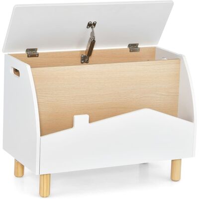Giantex Coffres à jouets pour enfants boîte de rangement blanc 60x33x37,5 cm Blanc 60x38x33cm - Publicité Giantex Coffres à jouets pour enfants boîte de rangement blanc 60x33x37,5 cm Blanc 60x38x33cm - Publicité