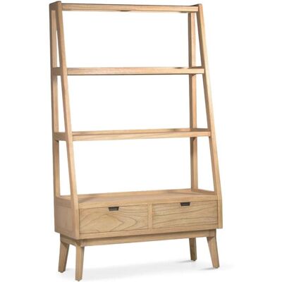 MOYCOR Bibliothèque en bois beige L 100 cm Beige 100x170x40cm - Publicité MOYCOR Bibliothèque en bois beige L 100 cm Beige 100x170x40cm - Publicité