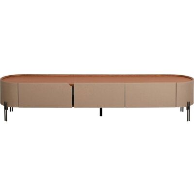 Kare Design Meuble tv 3 tiroirs en simili Marron 200x41x40cm - Publicité Kare Design Meuble tv 3 tiroirs en simili Marron 200x41x40cm - Publicité