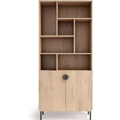 Herdasa Étagère de rangement en mélamine chêne 180×80×32 cm Marron 80x180x32cm - Publicité Herdasa Étagère de rangement en mélamine chêne 180×80×32 cm Marron 80x180x32cm - Publicité