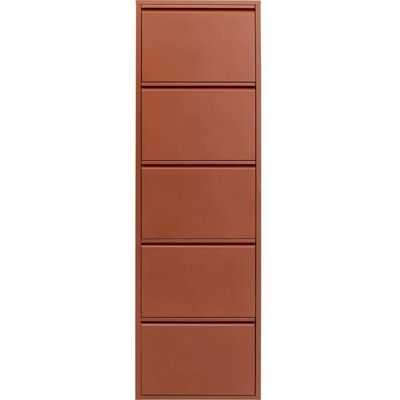 Kare Design Casier à chaussures 5 tiroirs en acier marron Marron 50x173x15cm - Publicité Kare Design Casier à chaussures 5 tiroirs en acier marron Marron 50x173x15cm - Publicité