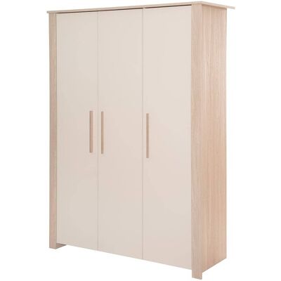 roba Armoire 3 Portes à Fermeture Douce Beige Cachemire Chêne Beige 136x190x53cm - Publicité roba Armoire 3 Portes à Fermeture Douce Beige Cachemire Chêne Beige 136x190x53cm - Publicité