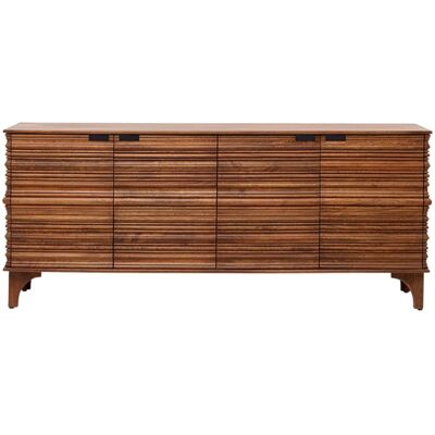 Kare Design Buffet 4 portes en manguier massif sculpté Marron 200x85x40cm - Publicité Kare Design Buffet 4 portes en manguier massif sculpté Marron 200x85x40cm - Publicité