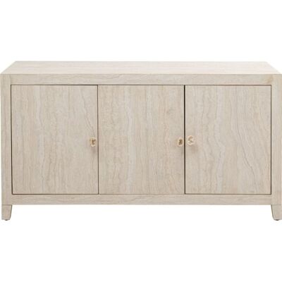 Kare Design Buffet 3 portes imitation pierre Beige 45x77x140cm - Publicité Kare Design Buffet 3 portes imitation pierre Beige 45x77x140cm - Publicité