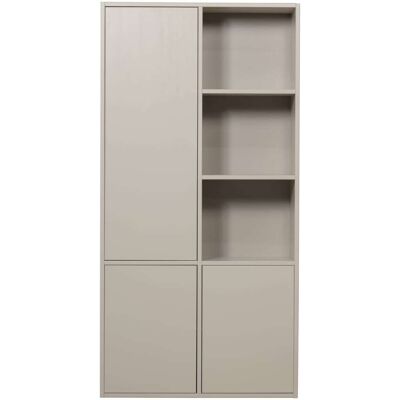 WOOOD Armoire de rangement 3 portes gauche en pin beige Beige 40x215x108cm - Publicité WOOOD Armoire de rangement 3 portes gauche en pin beige Beige 40x215x108cm - Publicité
