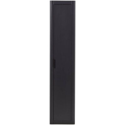 WOOOD Armoire en pin noir Noir 39x217x45cm - Publicité WOOOD Armoire en pin noir Noir 39x217x45cm - Publicité
