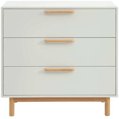 Baita Commode enfant blanc 3 tiroirs 90cm Blanc 90x85x40cm - Publicité Baita Commode enfant blanc 3 tiroirs 90cm Blanc 90x85x40cm - Publicité