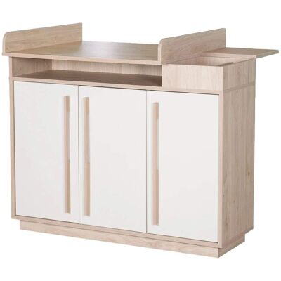 roba Commode à langer évolutive effet noyer et cachemire Beige 118x103x77cm - Publicité roba Commode à langer évolutive effet noyer et cachemire Beige 118x103x77cm - Publicité