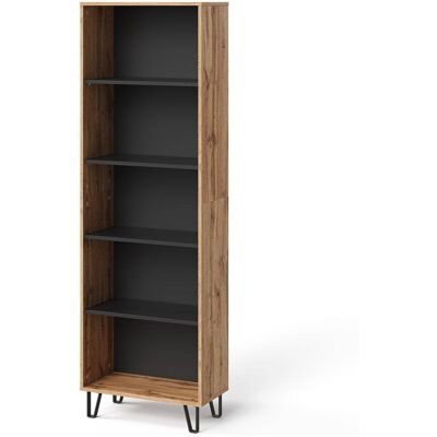 Vicco Étagère à livres chêne wotan 60x186.6cm Marron 60x187x31cm - Publicité Vicco Étagère à livres chêne wotan 60x186.6cm Marron 60x187x31cm - Publicité