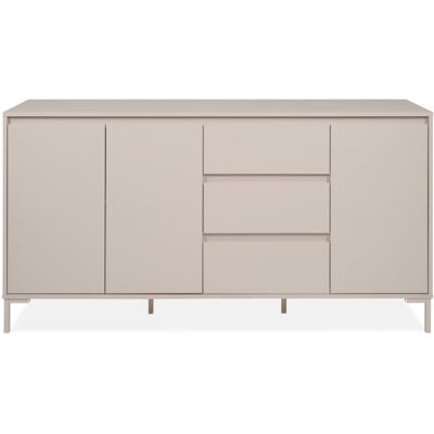 Calicosy Buffet 3 portes et 3 tiroirs couleur cachemire l170 cm Beige 170x87x40cm - Publicité Calicosy Buffet 3 portes et 3 tiroirs couleur cachemire l170 cm Beige 170x87x40cm - Publicité