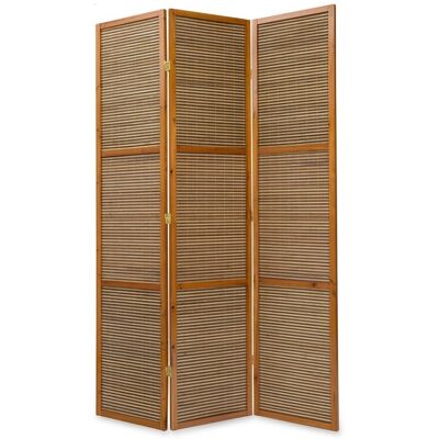 Homestyle4U Paravent bois brun en bambou 3 pièces 200cmx130 Beige 132x2x200cm - Publicité Homestyle4U Paravent bois brun en bambou 3 pièces 200cmx130 Beige 132x2x200cm - Publicité