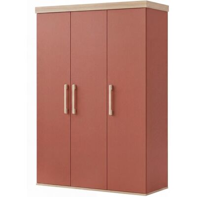 roba Armoire enfant - 3 portes - mauve / chêne Rouge 53x195x138cm - Publicité roba Armoire enfant - 3 portes - mauve / chêne Rouge 53x195x138cm - Publicité
