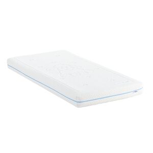 MINEA Matelas bleu Bebe 90x190 mousses HD & supersoft Blanc 190x14x90cm