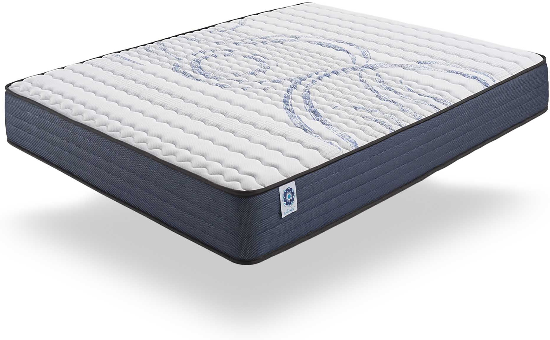 Naturalex Matelas 90x190 cm - Blue Latex, Mousse HR, 21 cm Blanc 190x21x90cm