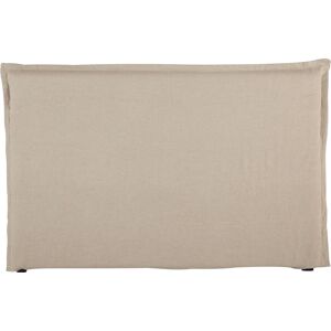 Maisons du Monde Housse de tête de lit 180 en lin lavé beige Beige 197x122x8cm