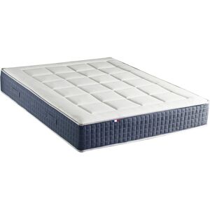 Idliterie Matelas ressort 7 zones mémoire de forme 180x200 Blanc 200x30x180cm