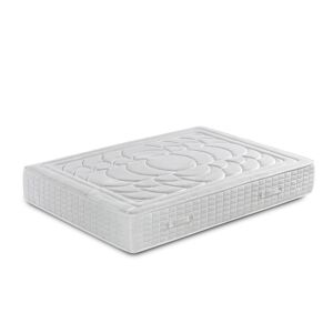 BEZEN Matelas à ressorts ensachés et mémoire de forme 90X200 Blanc 200x27x90cm