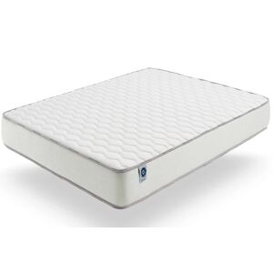 Naturalex Matelas 140x190 cm - Soutien Blue Latex, Mousse HR, 21 cm Blanc 190x21x140cm