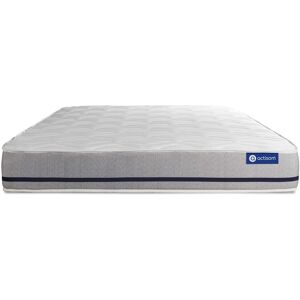 Actisom Matelas 140x190 cm Ressorts ensachés Blanc 190x20x140cm