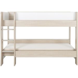 Gami Lit superposé 90x200 blanc naturel Beige 130x145x209cm