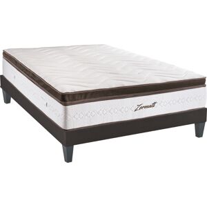 Bellecour Ensemble 180x200 Matelas + Sommier Bois Blanc 200x61x180cm