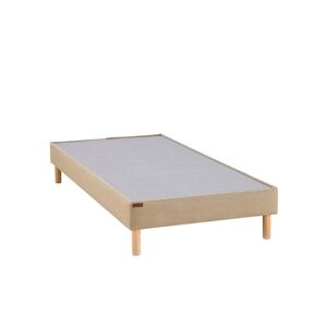 Bonnuit Sommier Bibloc pour enfant 2x70cmx190cm Beige 190x14x140cm