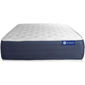 Actisom Matelas 80x190 cm Latex et mémoire de forme Blanc 190x22x80cm